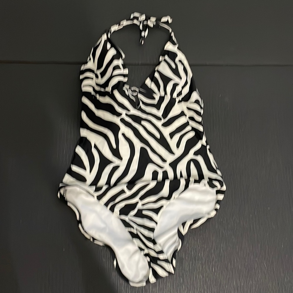 Old Navy zebra swimsuit